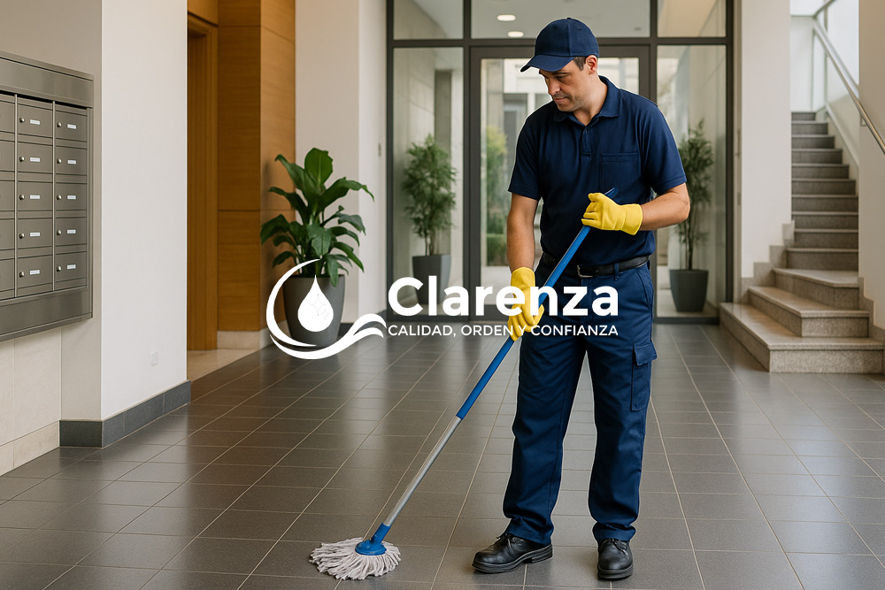 En clarenza somo especialistas en la limpieza de comunidades de Murcia. Llámenos sin compromiso.